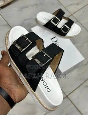 Original Men’S Dior Double Straps Luxury Sandals