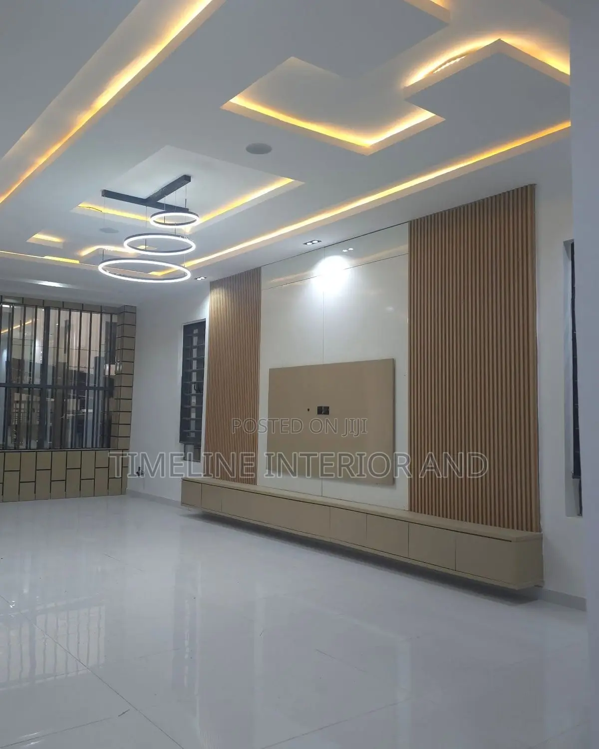 Gypsum Ceiling With Painted Art