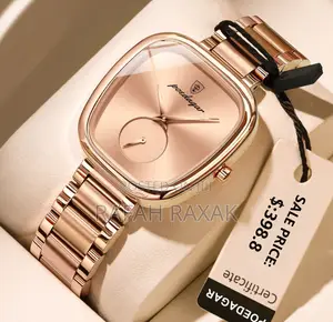 Women’S Classic Golden Poedagar Dial Watch