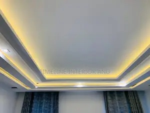 Gypsum Ceiling With Integrated Curtain Box