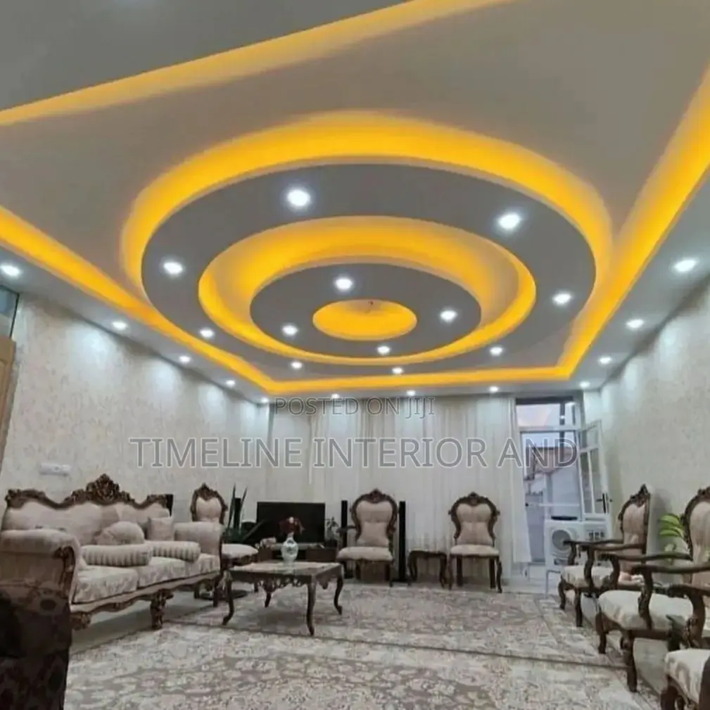 Gypsum Ceiling With Circular Mounting