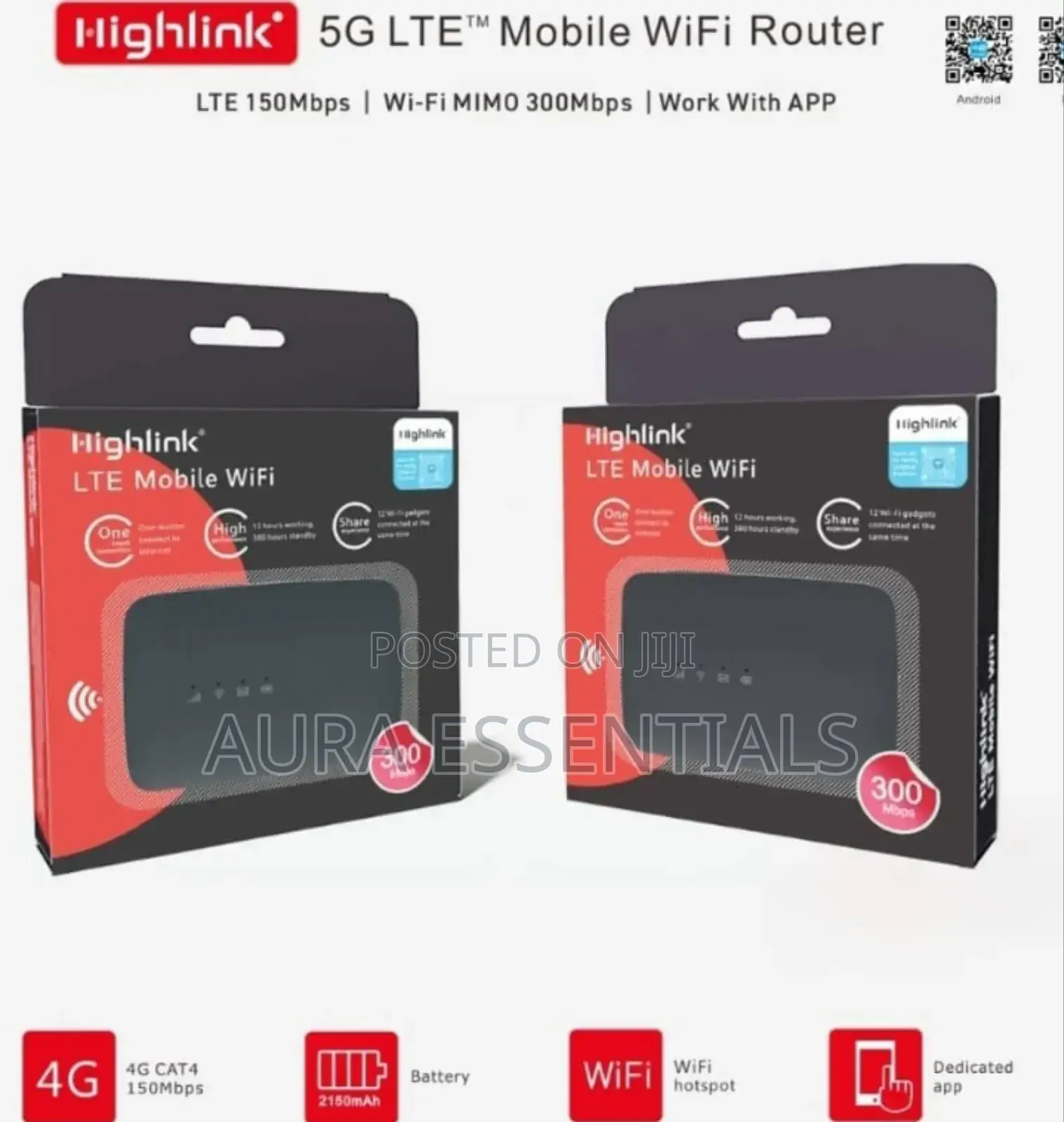 Highlink Lte Cat4 Mobile Wifi Router