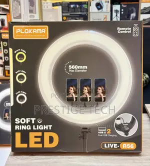 Plokama 22 Inch Soft Led Ring Light (21 Inch) With Usb