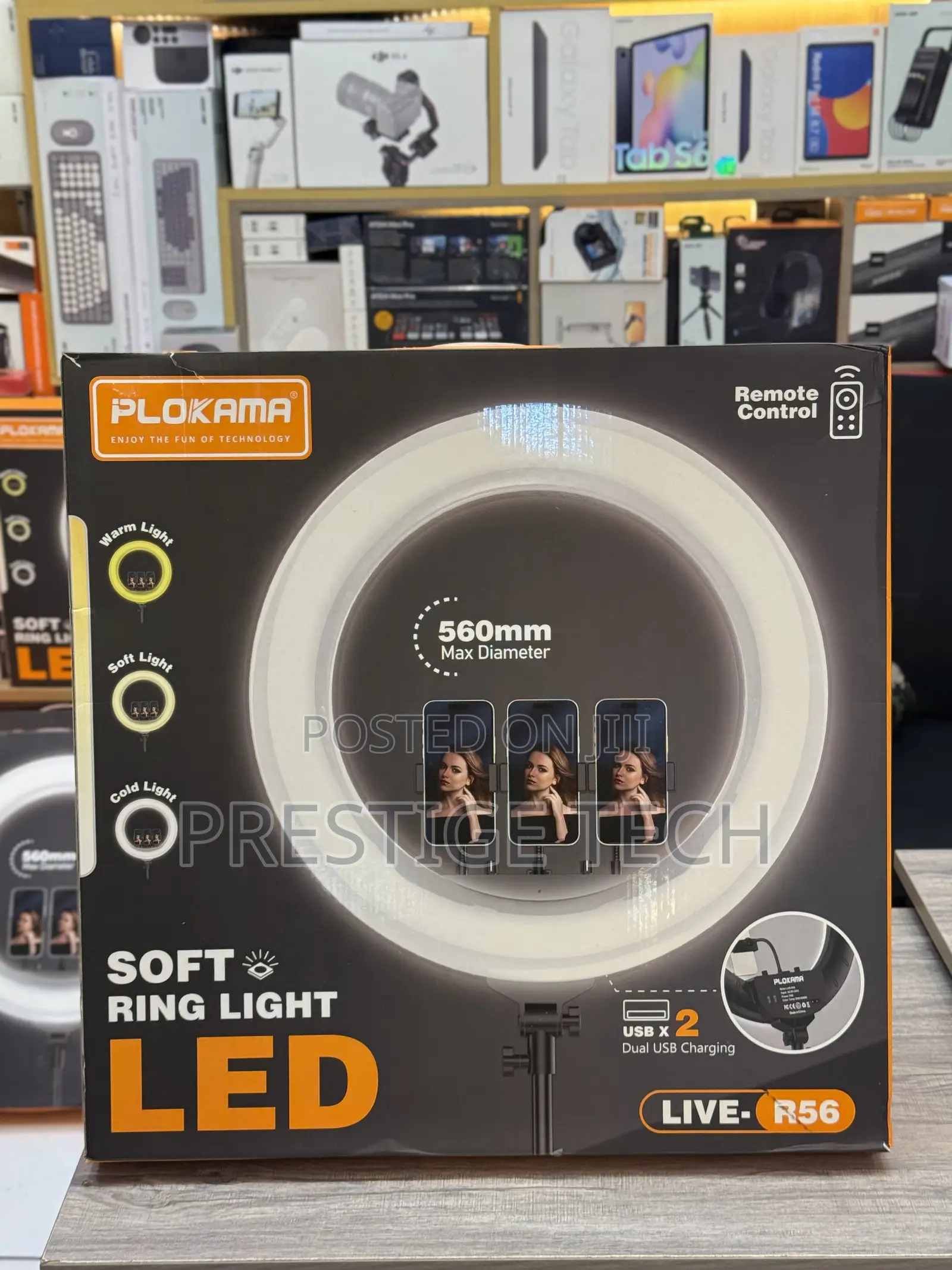 Plokama 22 Inch Soft Led Ring Light (21 Inch) With Usb