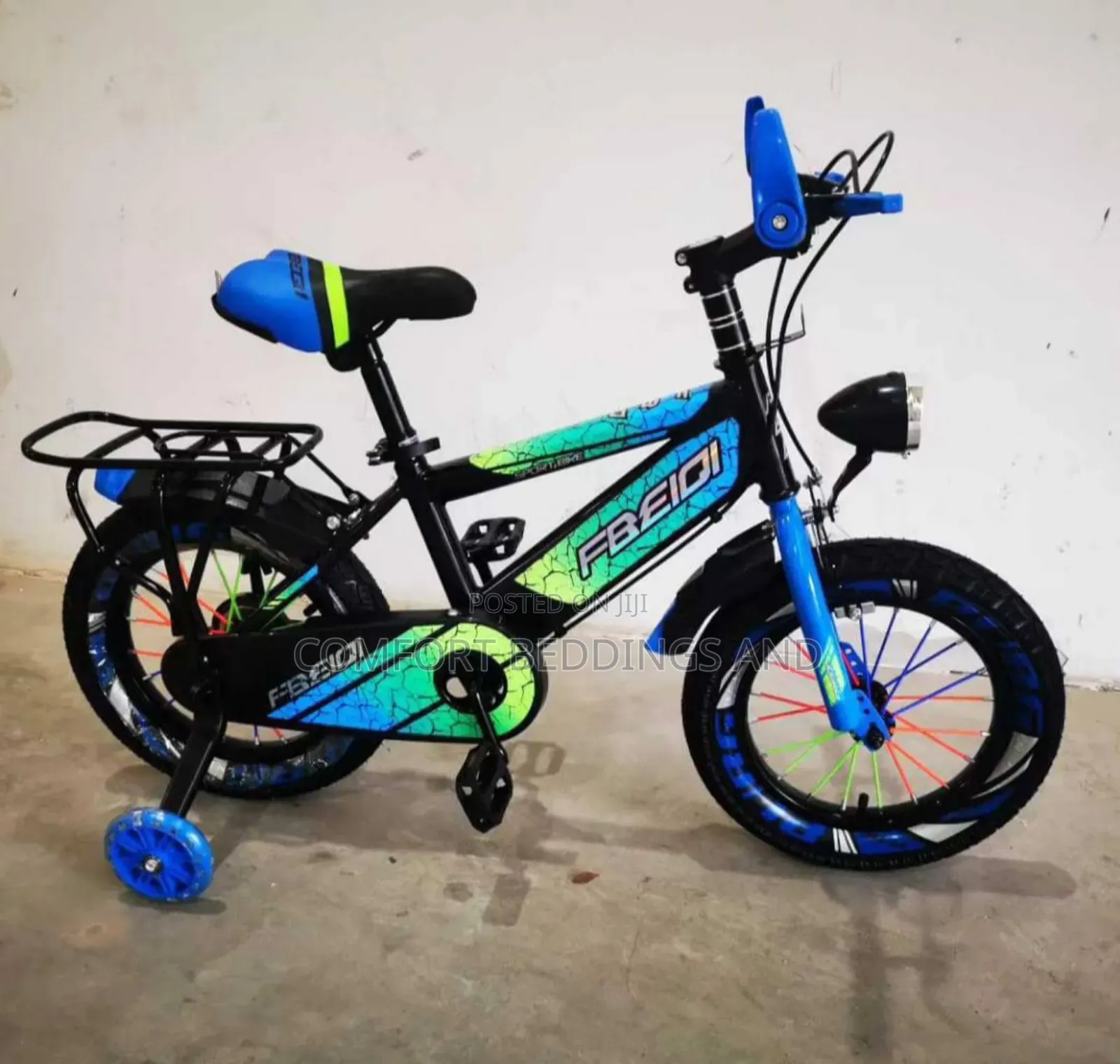 Kids' Bicycle Blue Size 12 And 16