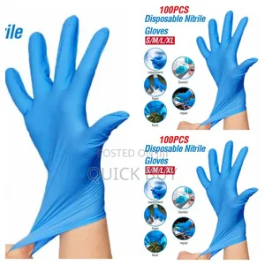 100pcs Disposable Nitrile Gloves (New)