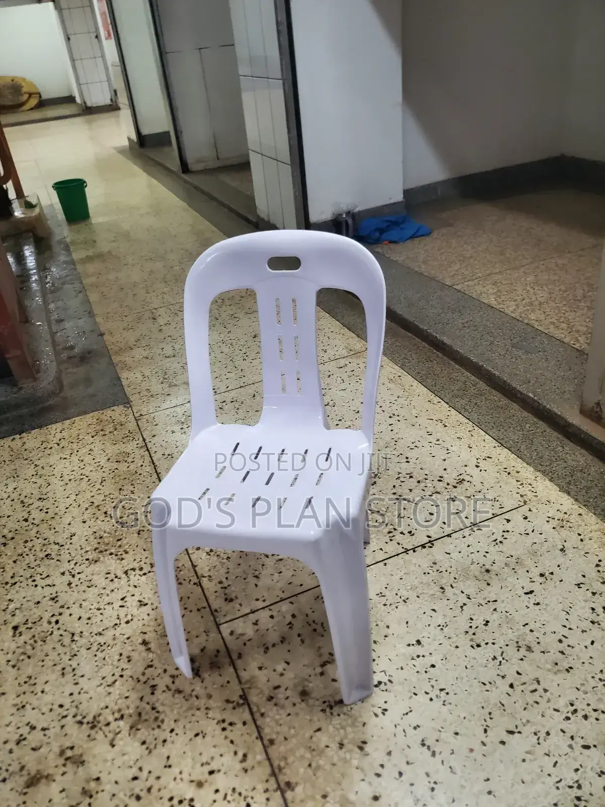 White Balanced Plastic Chairs