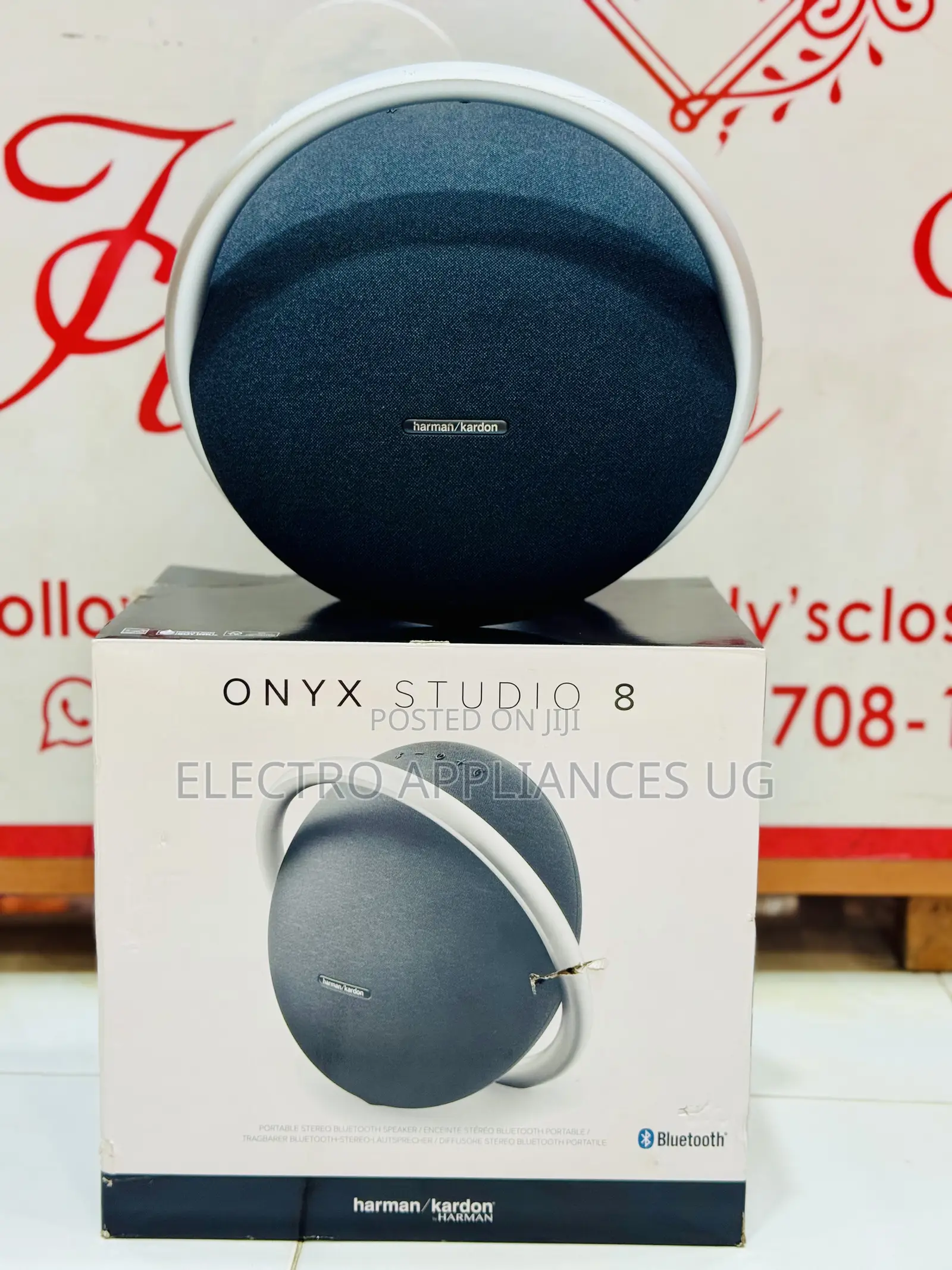 Harman Kardon Onyx Studio 8 Portable Bluetooth Speaker.
