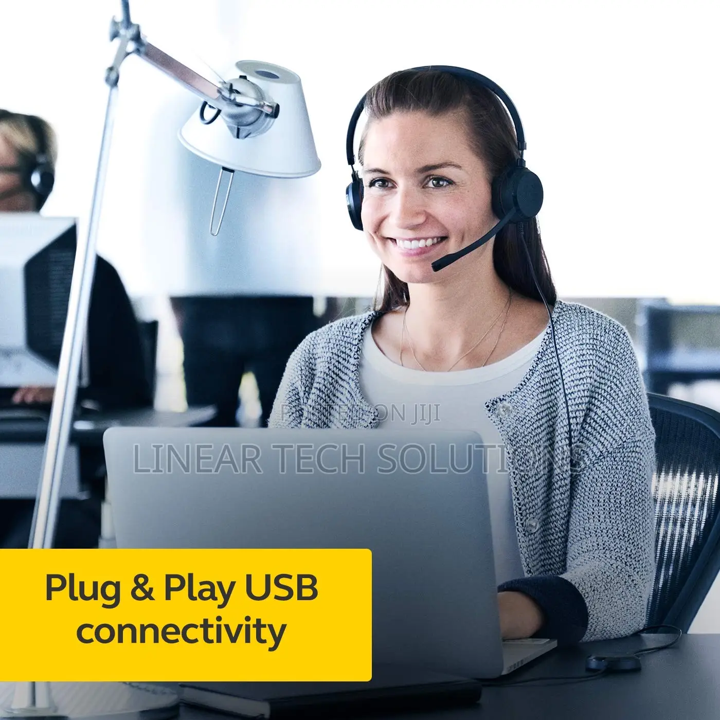 Jabra Evolve 20 Microsoft Lync Stereo Headset, Black
