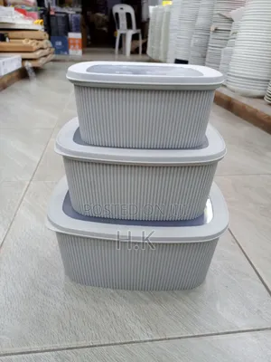 3pcs Stackable Kitchen Storage Containers