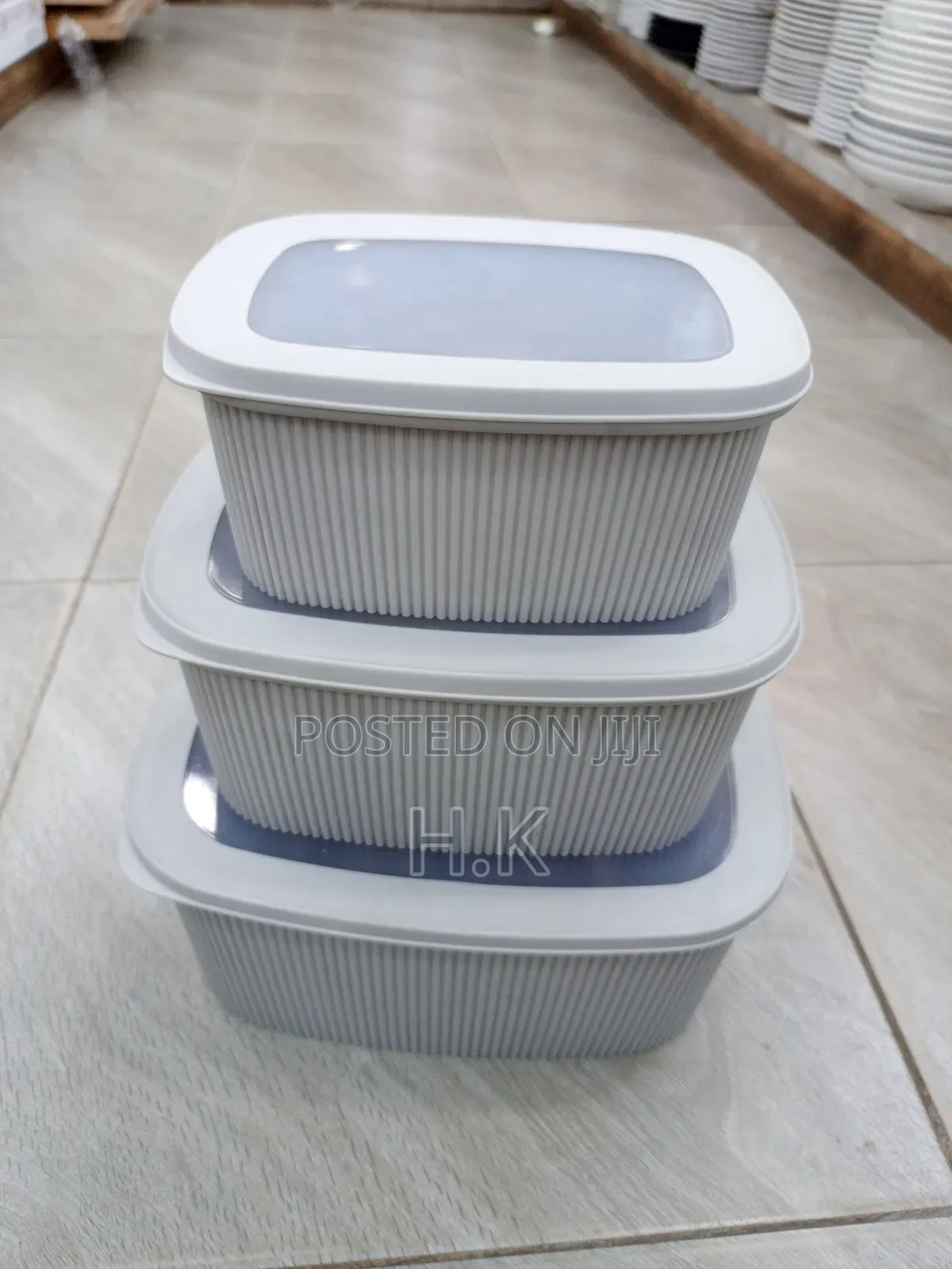 3pcs Stackable Kitchen Storage Containers