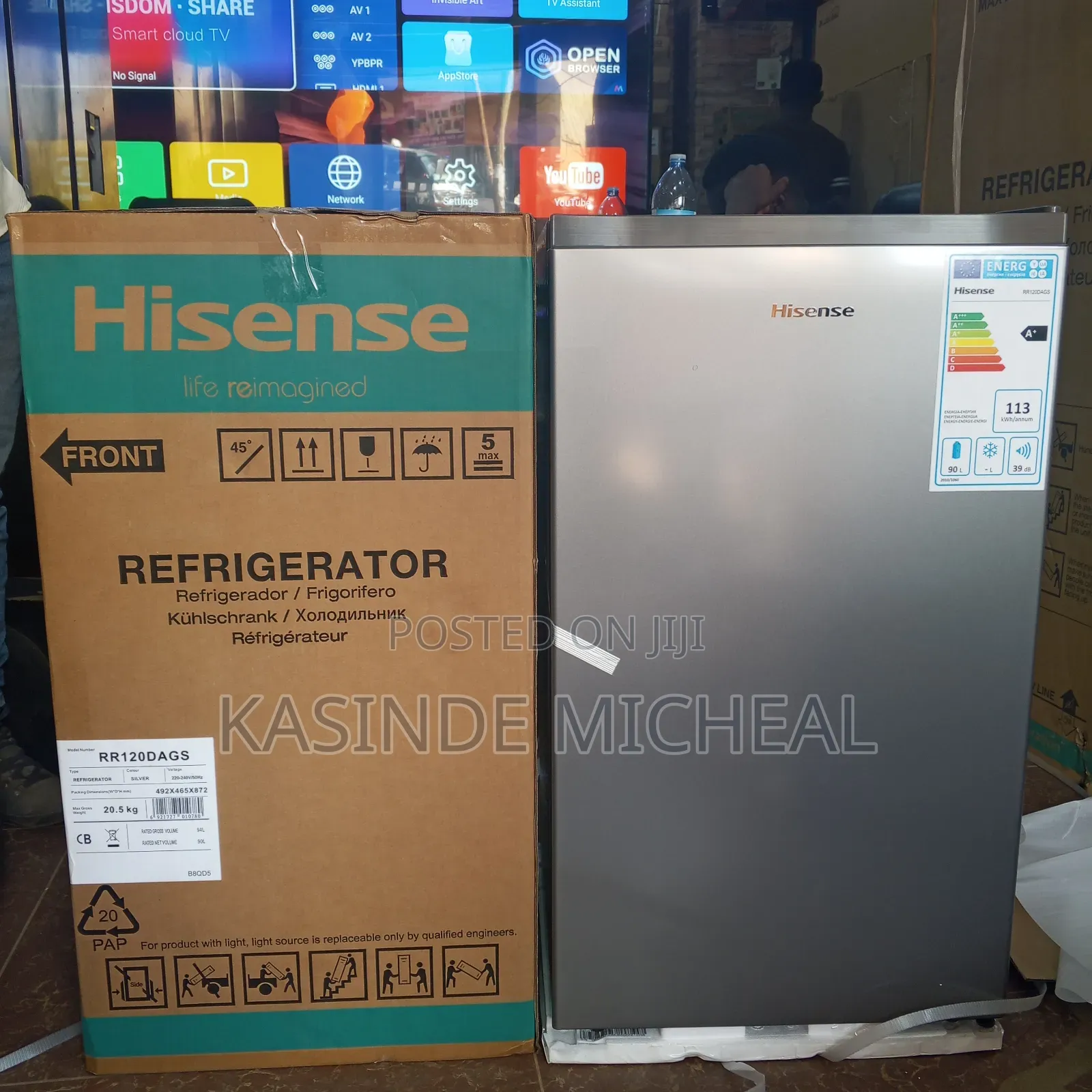 120litres Hisence Refrigerator Single Door