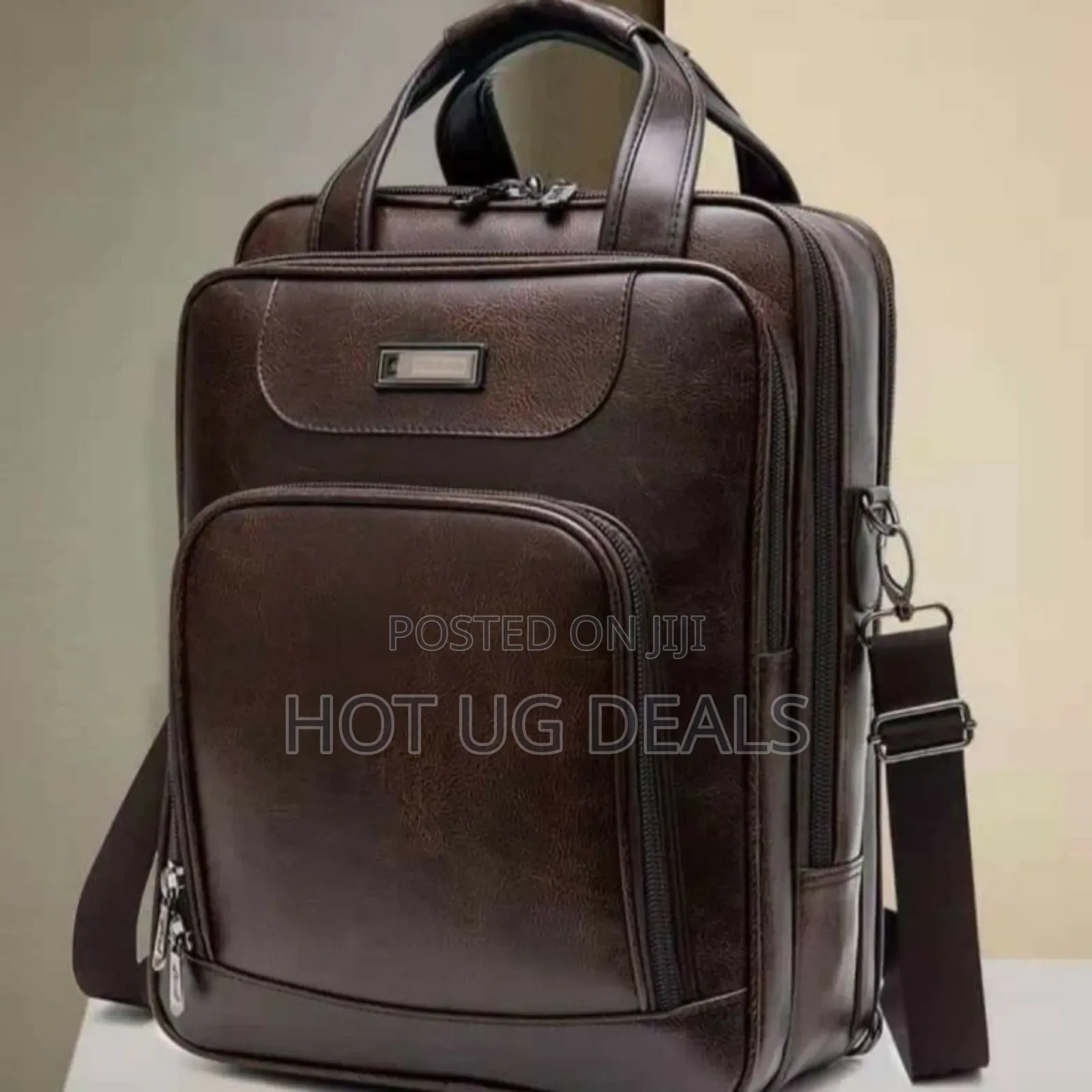Laptop Leather Backpack Bag