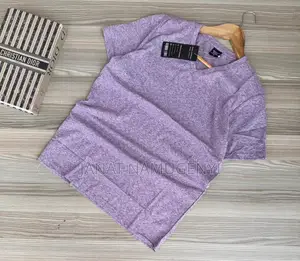 Purple v-Neck Cotton Tshirts