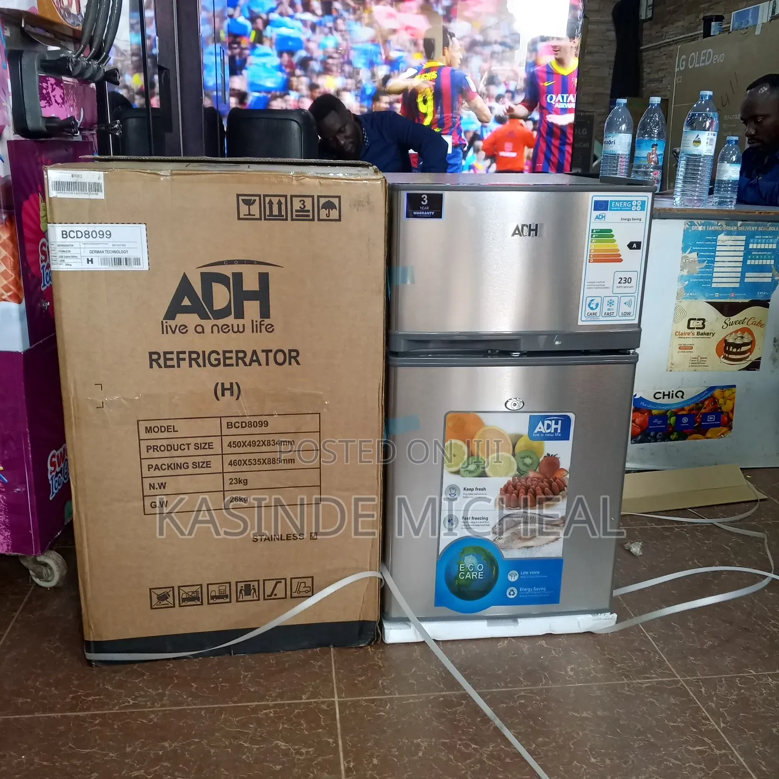 120litres Adh Refrigerator Double Door With Top Freezer