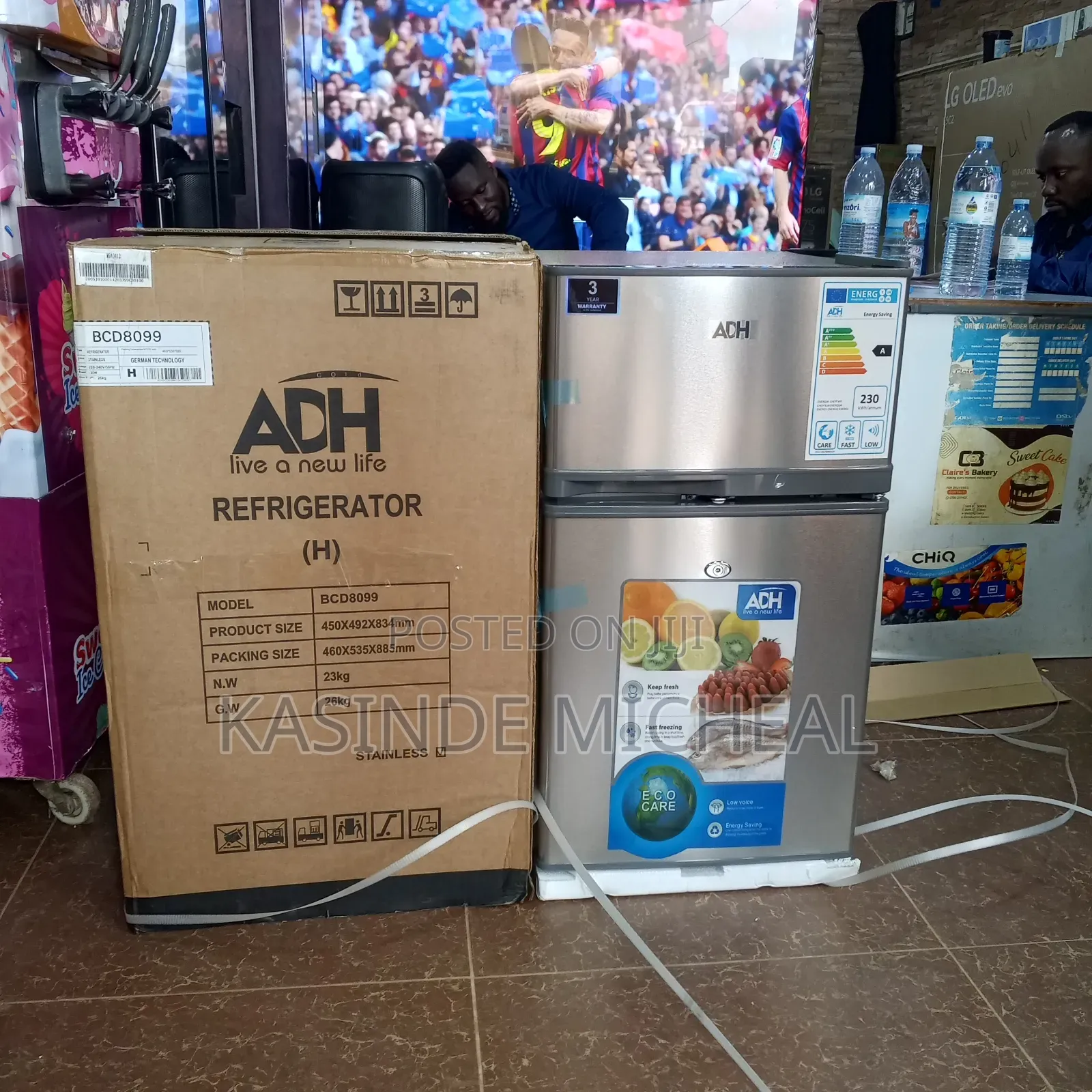 120litres Adh Refrigerator Double Door With Top Freezer