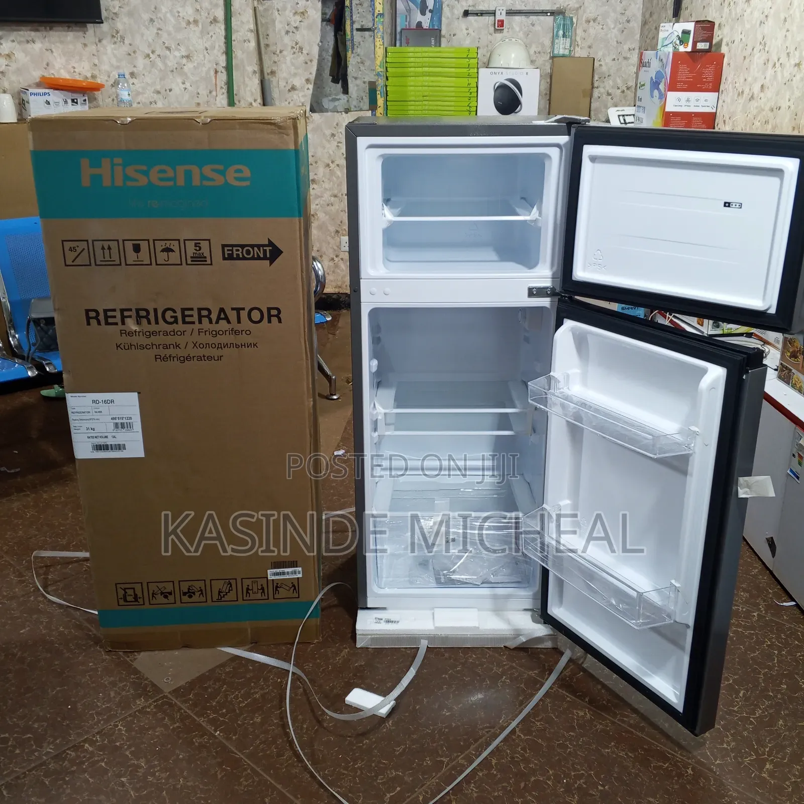 160litres Hisence Refrigerator Double Door With Top Freezer