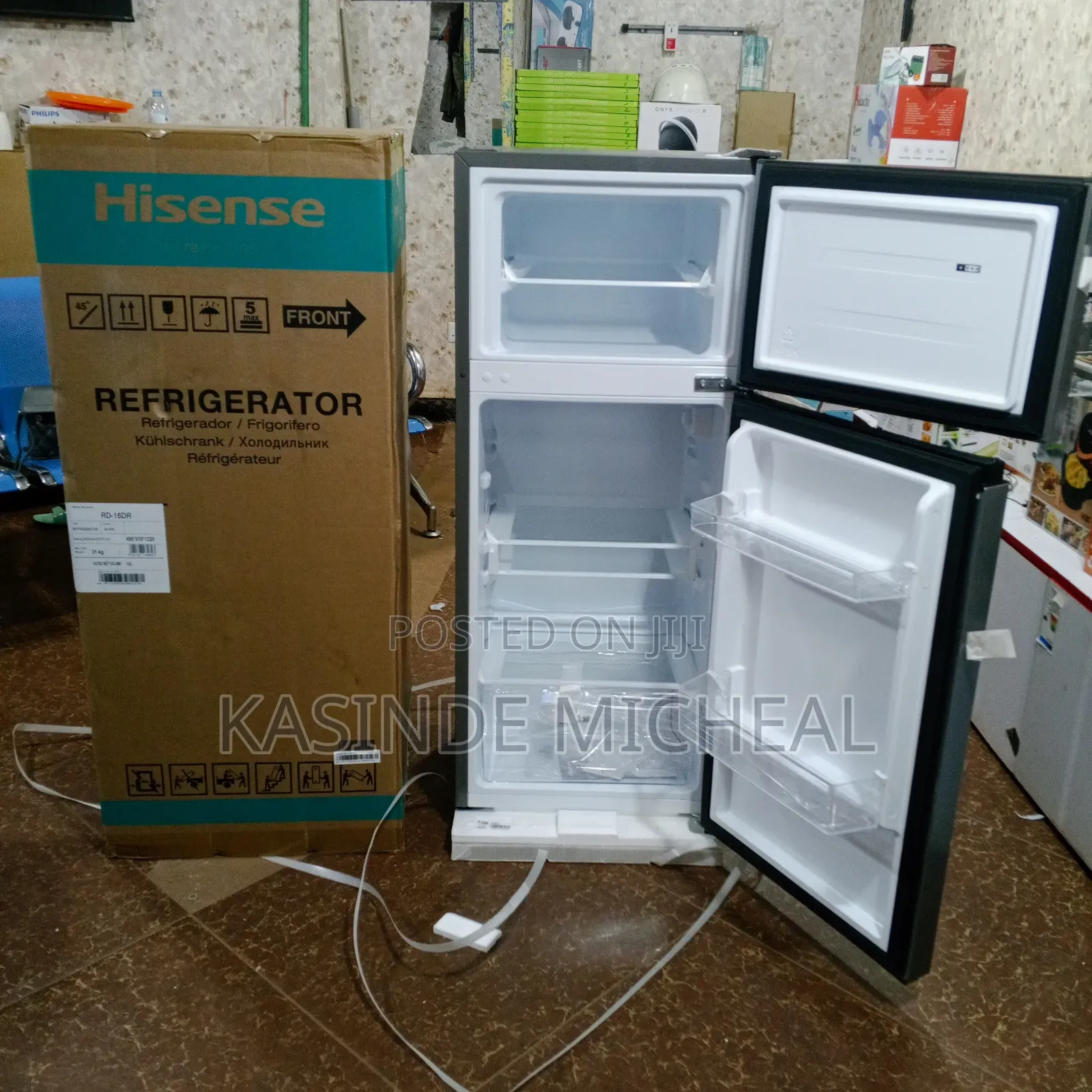 160litres Hisence Refrigerator Double Door With Top Freezer