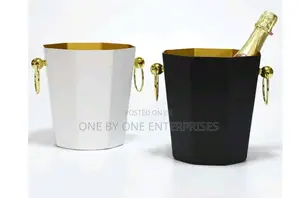 Stainless Steel Ice Bucket With Handle for Champagne.