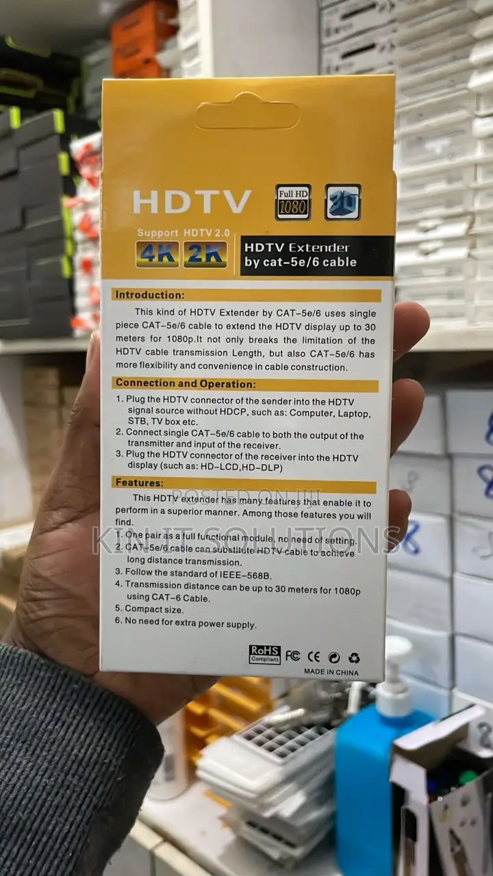 Hdmi Extender Ethernet-5/6e 30m.