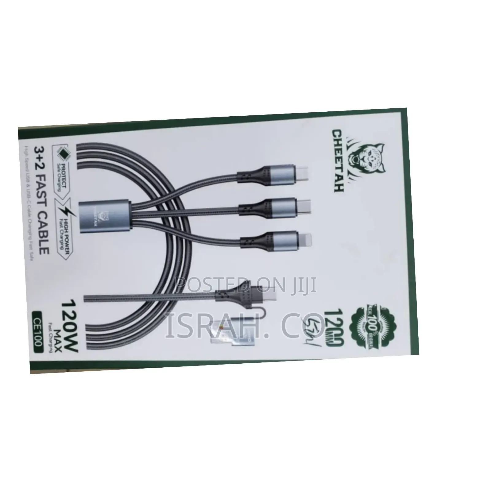 Cheetah 3 in 1 Fast Charging Cable.