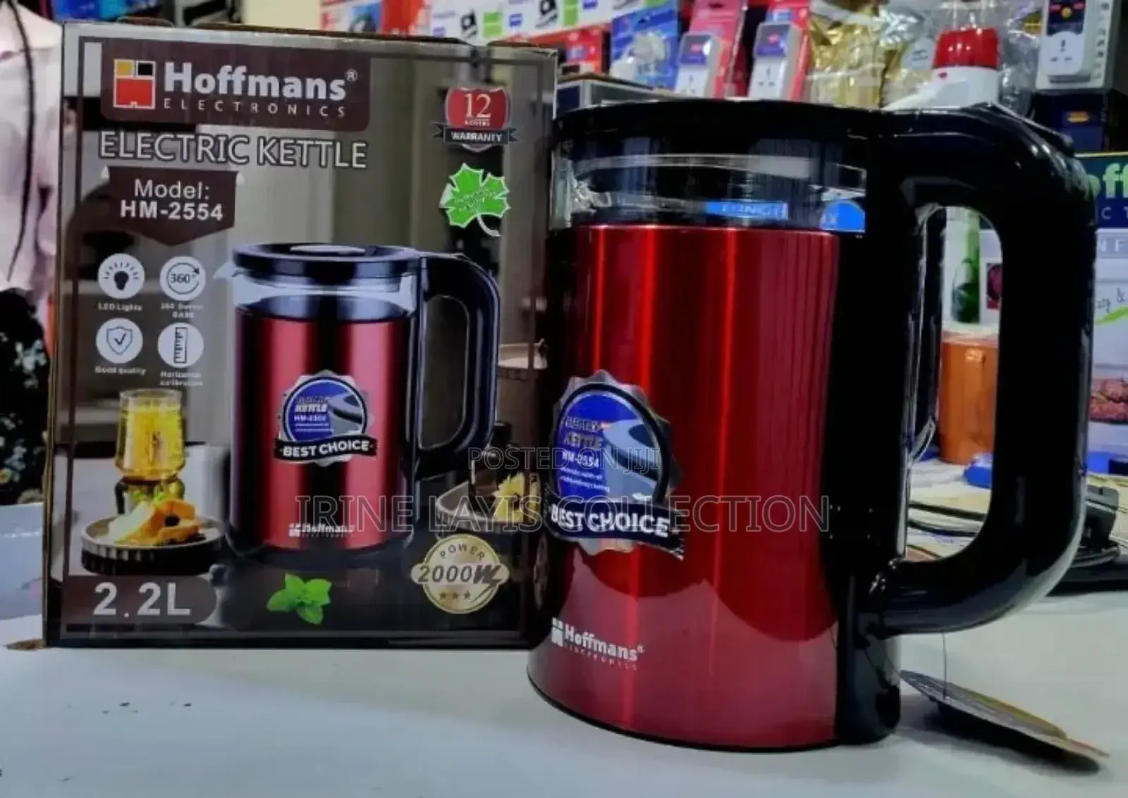 Hoffman 2.5l Electric Milk Kettle