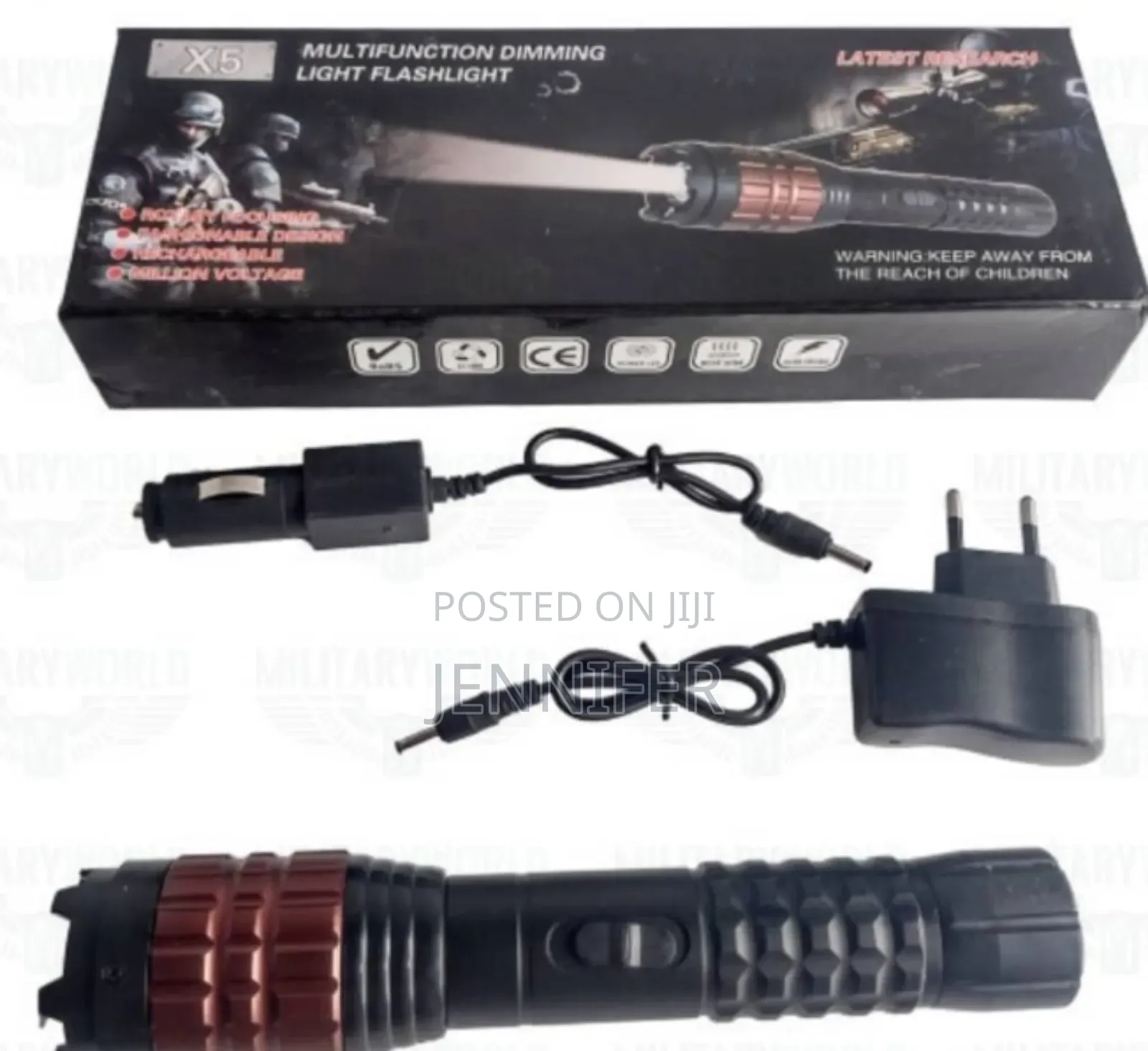 Multifunctional Dimming Light Flashlight