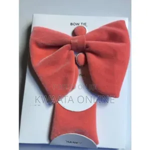 Velvet Bow Ties Cufflinks Pocket Square Sets With Gift Box