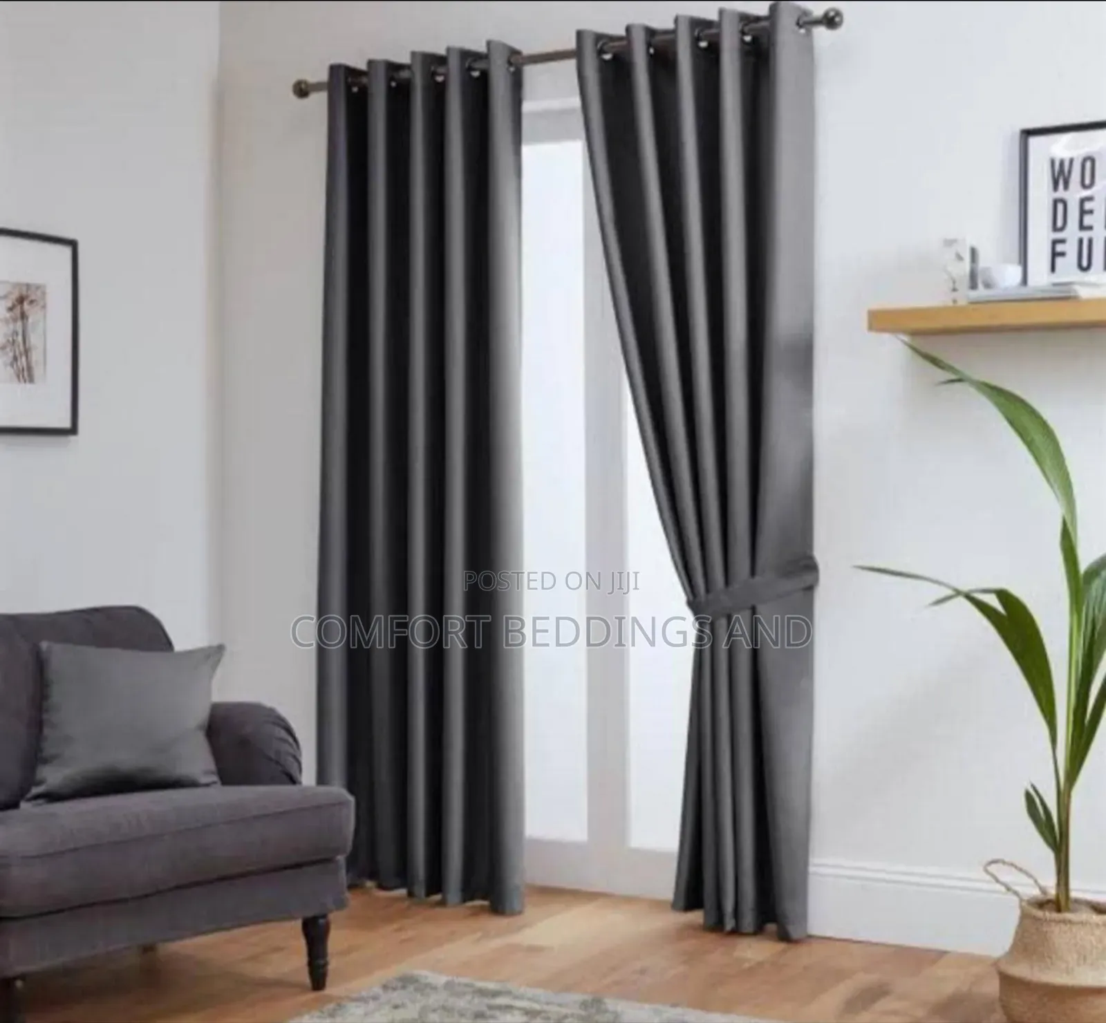 Pair Of Curtains Light Gray