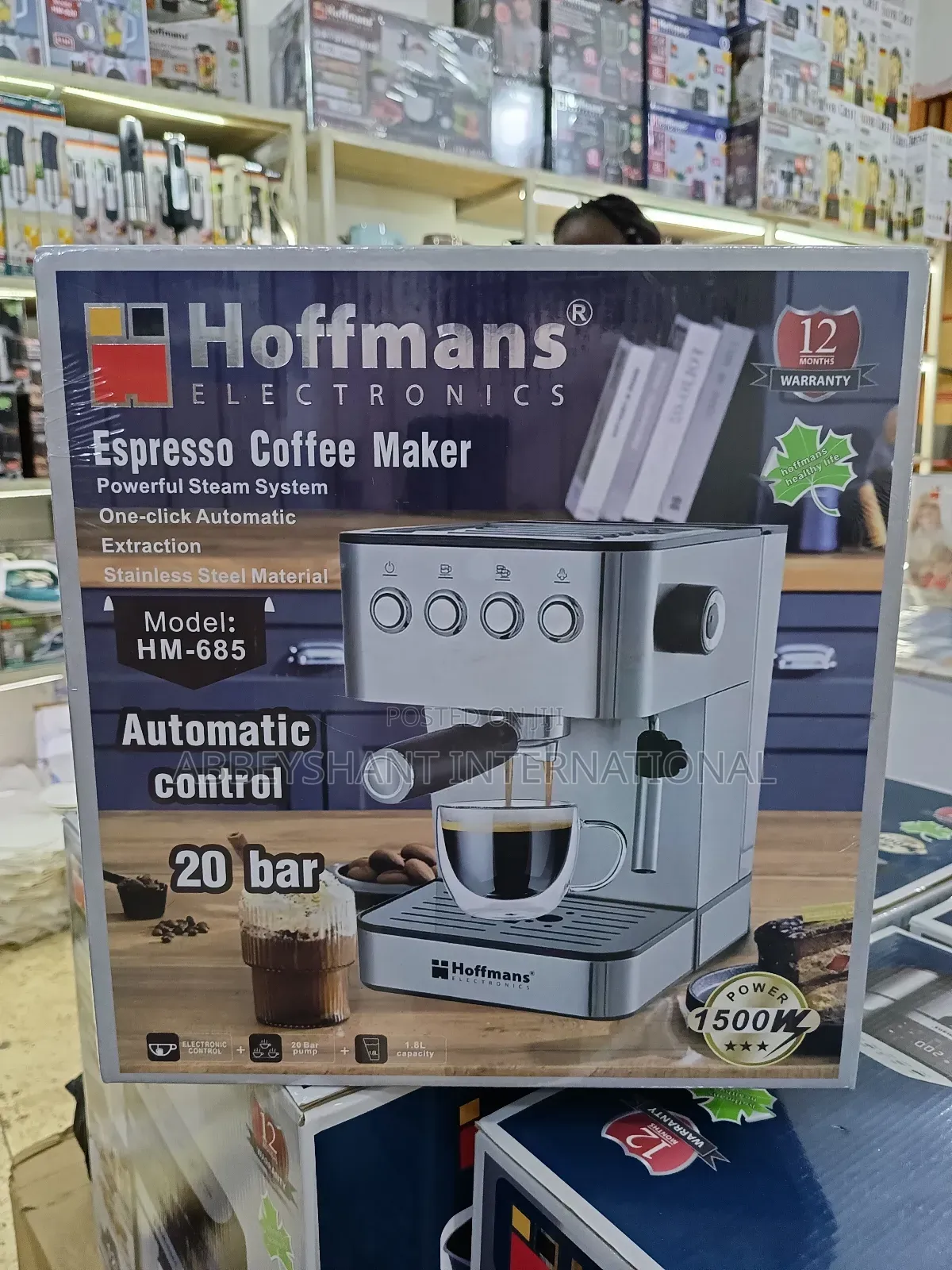 Automatic Coffee Maker/Hoffmans Espresso Coffee Maker.