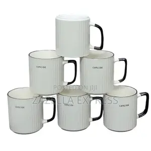 A Dozen of Concise Tea Sizeable Cups - White