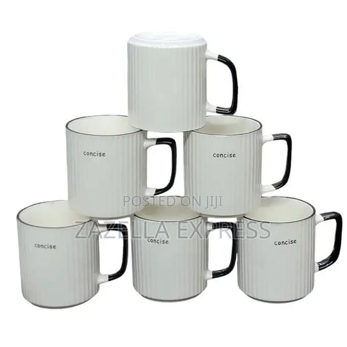 A Dozen of Concise Tea Sizeable Cups - White