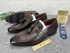 Original Men’S Dark Tan Franco Banetti Tassel Loafers
