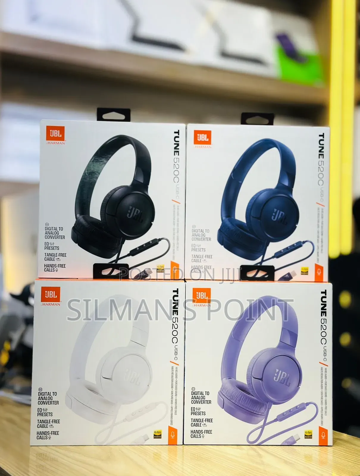 JBL Tune 520c Wired Type C Headphones