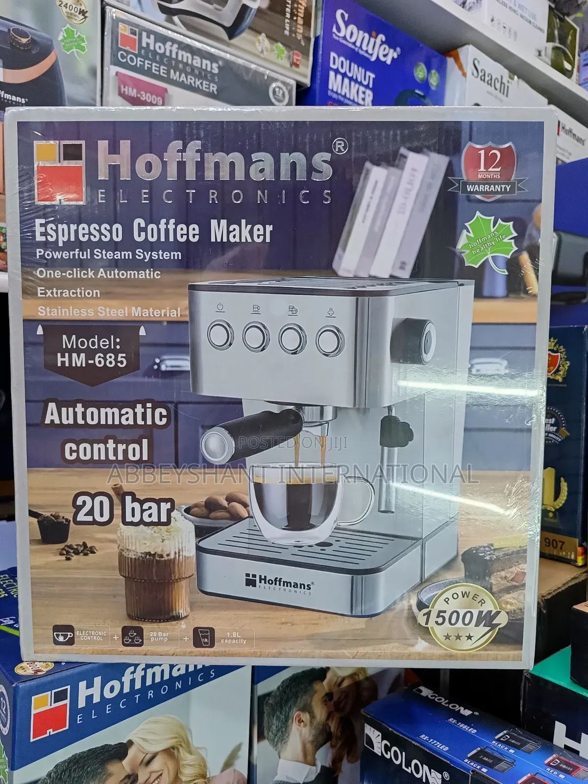 Coffee Maker Hoffman 20 Bars Coffee Maker