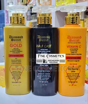 Diamond Secret Exclusive Whitening Lotions, Gold, Halfcast