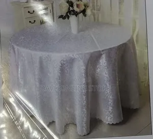3 Metre Round Table Cloth -White