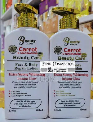 Beauty Glow, Carrot + Niacinamide Whitening Face+Body Lotion