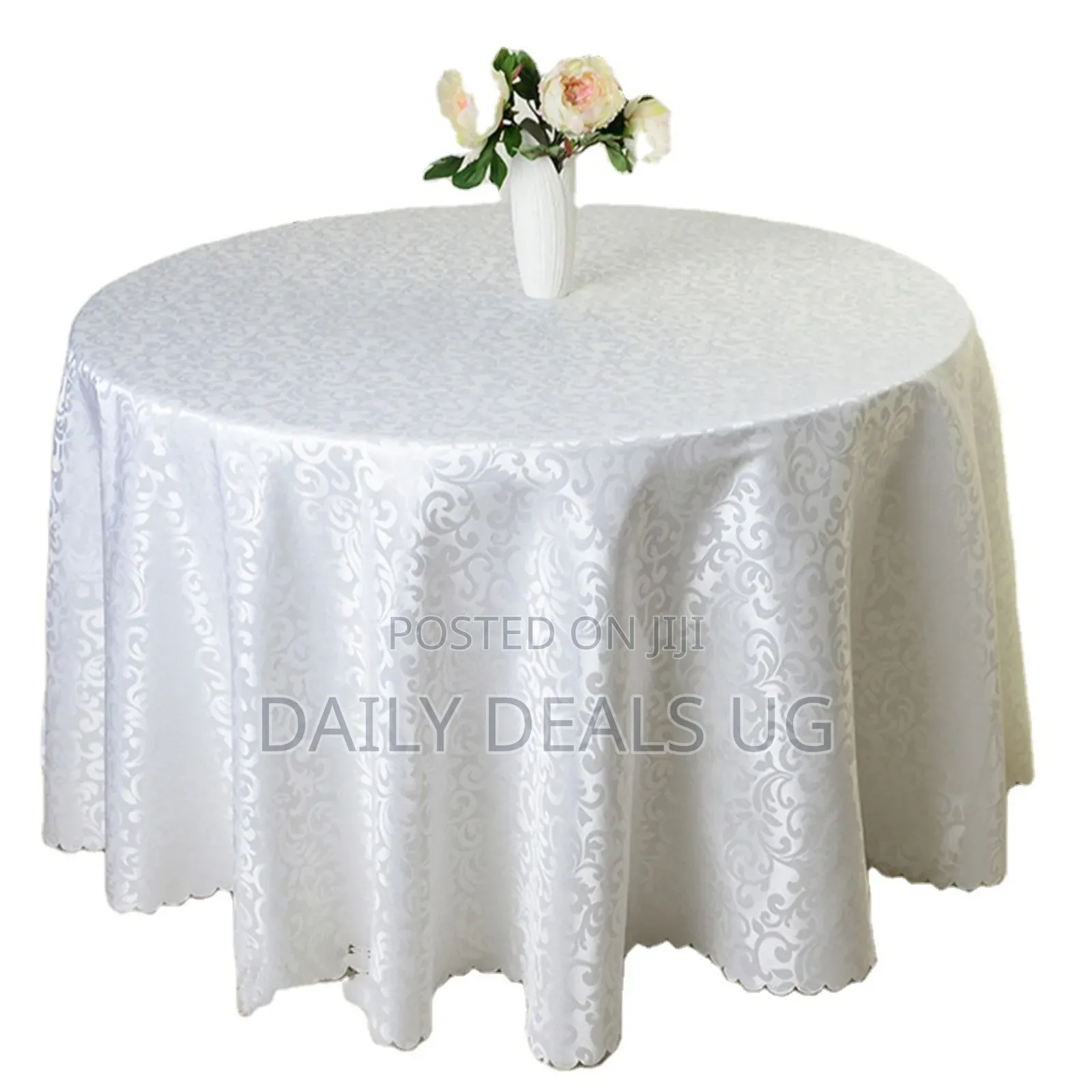 Luxury Burgundy Round Tablecloth for Wedding Ceremony