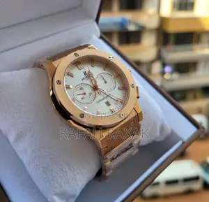 Original Gold Hublot Classic Fusion Chronograph Watch