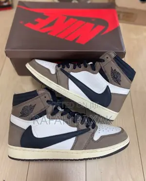 Original Travis Scott X Air Jordan 1 High Og Mocha Sneakers
