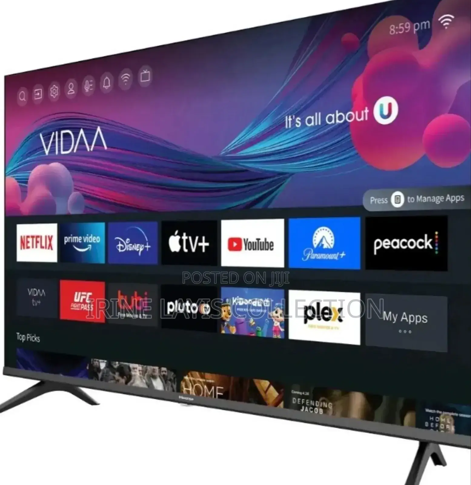Hisense 43” Inch Smart Vidaa Frameless Led Tv