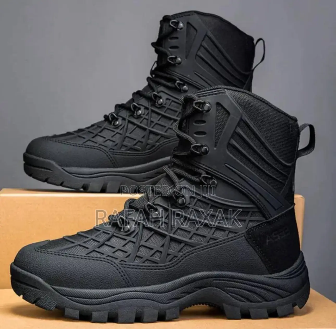 Original Black Mid High A533 Tactical Waterproof Desert Boot