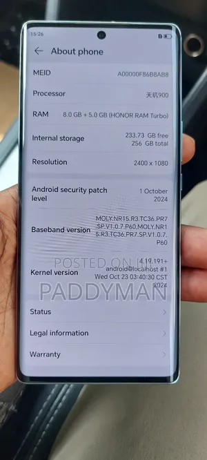 Huawei Honor X10 Max 128 GB Silver