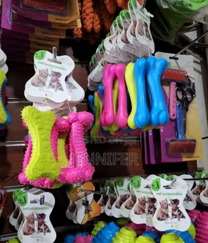 Natural Rubber Dog Chew Spike Bone Toy