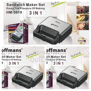 3 in 1 Hm-3019 Sandwich Maker Set