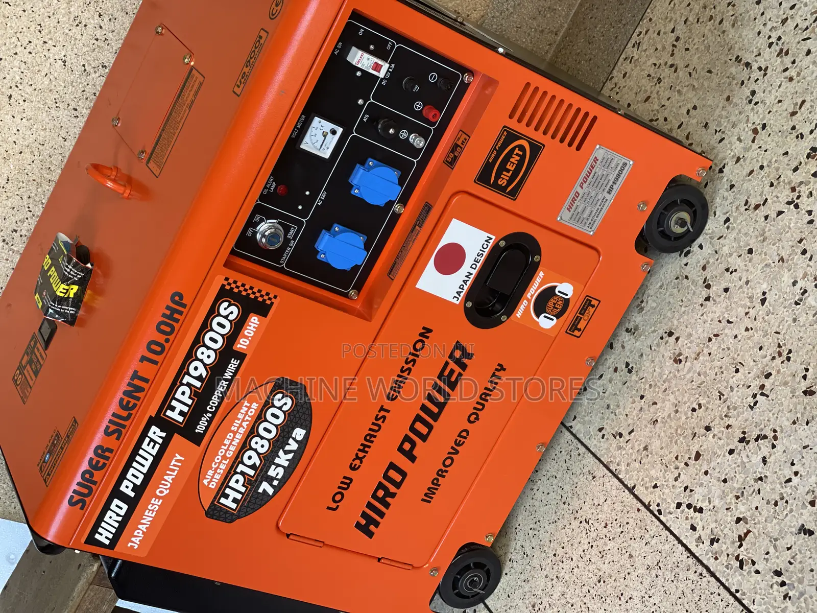 7.5kw Silent Diesel Generator Hiro Power Japan