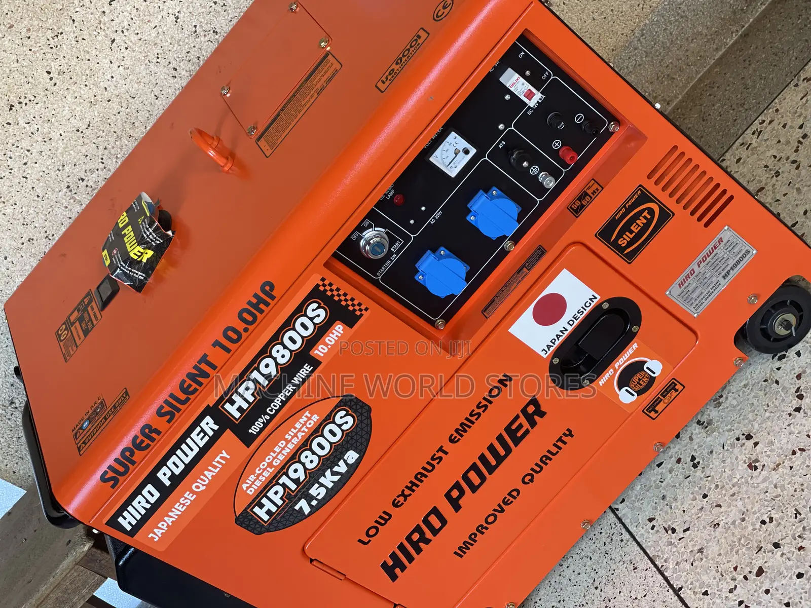 7.5kw Silent Diesel Generator Hiro Power Japan