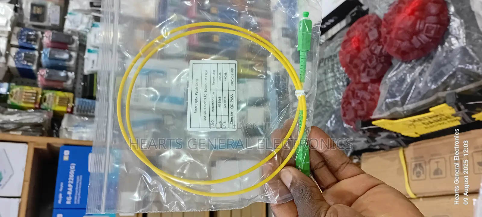 Fiber Patch Cord Apc Sc To Sc 1 Meter