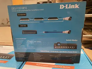 Des-F1010p-E 10-Port 10/100 Long Range Poe+ Surveillance Switch